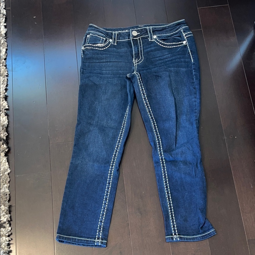 Knox Rose Crip Skinny Indigo Jeans size 10
